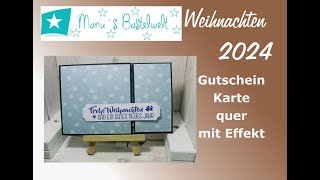 9 Wochen bis Weihnachten 2024  Gutscheinkarte quer mit Effekt [upl. by Atnas512]