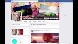 How to create a Photo Collage as Timeline Cover [upl. by Eimmit]