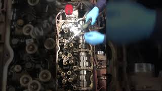 Mack mp7  Volvo d13 injector install [upl. by Neelehtak]