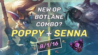 THE BEST SENNA COMBO SENNA  POPPY BOTLANE  LEAGUE OF LEGENDS [upl. by Dnumde]