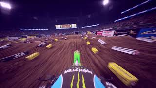 Glendale 2018  450SX Main Event  Tomac vs Musquin  GoPro  Monster Energy Supercross The Game 2 [upl. by Elrahc]