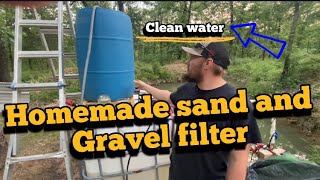 Homemade sand and gravel water filter [upl. by Enaz154]