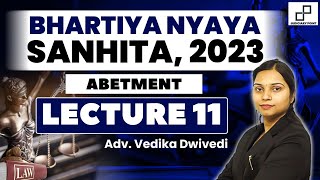 Bhartiya Nyaya Sanhita 2023 in Hindi for Judiciary Exams  Abetment in BNS 2023  Judiciary Point [upl. by Nahgiem]