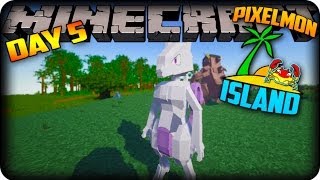 MINECRAFT PIXELMON ISLAND  Day 5  CRUNCHING THEM MEWTWOS [upl. by Adar468]