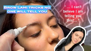 Brow Lamination tricks no one will tell you [upl. by Vizza]