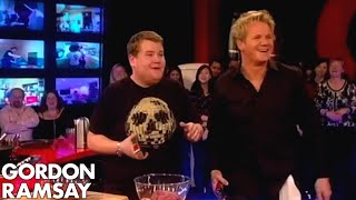 James Corden is Rude to His Mum  Gordon Ramsay [upl. by Leonidas]