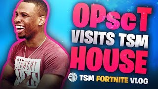 OPscT Visits TSM House  Fortnite Vlog [upl. by Yrnehnhoj]