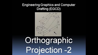 Orthographic Projection 2  Orthographic projection in Engineering Drawing [upl. by Mabel]