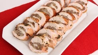 Roasted Stuffed Turkey Breast Recipe  Laura Vitale  Laura in the Kitchen Episode 676 [upl. by Rita]