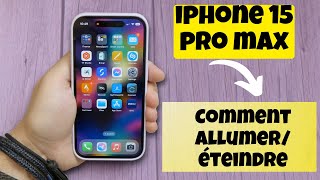 Comment allumeréteindre liPhone 15 Pro Max  Redémarrer liPhone 15 [upl. by Oibaf]