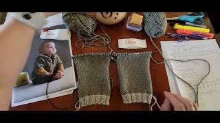 Tuto Tricot vidéo 6 du projet Paletot Layette de Phildar etape des emmanchures [upl. by Jone236]