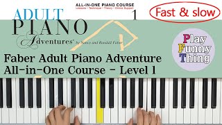 Imitative Study p94 Faber Adult Piano Adventure AllinOne Course  Level 1 [upl. by Solrac]