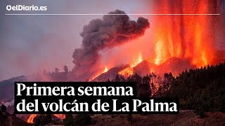 🌋 Cronología del volcán de La Palma así ha sido la primera semana de erupciones [upl. by Teerpnam]