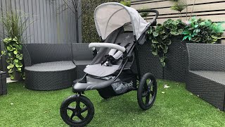 Hauck Runner Air 3 Wheeler Pushchair Jogger Buggy  Best Pushchair Outdoors [upl. by Dnaltruoc341]