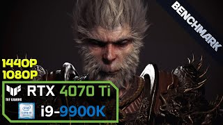 Black Myth Wukong  Benchmark 1080p 1440p  RTX 4070 Ti  i99900K [upl. by Llehcal]