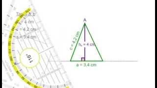 CONSTRUCCIÓN DE UN TRIÁNGULO DADAS LAS MEDIDAS DE DOS LADOS Y UNA ALTURA [upl. by Corissa]