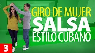 APRENDER a Bailar SALSA FÁCIL  GIRO de la MUJER 👩 EXHÍBELA o ASPIRINA [upl. by Ilah902]