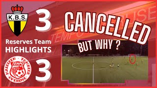 Cancelled Matchday 14  Beloften  K Berchem Sport vs Tempo Overijse  20232024 [upl. by Sauncho]