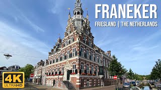 Franeker 🇳🇱 4K Walking Tour in the city of the Planetarium [upl. by Chadd]