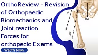 OrthoReview  Revision of Orthopaedic Biomechanics and Joint reaction Forces for orthopedic Exams [upl. by Cid]