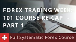 Forex Trading Week 101 Course RECAP – part 1 [upl. by Eisso411]