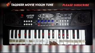 TAQDEER MOVIE VIOLIN MUSIC 🎻telgu tunebigfun piano tutorial youtube [upl. by Georgette]