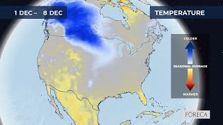 Monthly temperature forecast for the USA 11202024 [upl. by Schwartz]