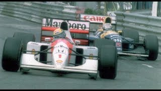 Senna vs Mansell F1 Monaco 1992 Final 3 laps Dutch Commentary OlavMol [upl. by Maudie]