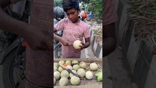 12 Year Old Poor Boy Selling Mouthwatering Masala Wood apple shorts short shortvideo shortsvideo [upl. by Ronoc]