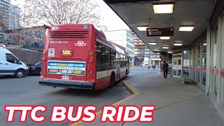 TTC 510D Bus Ride on Spadina Avenue [upl. by Daphene944]