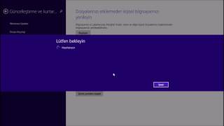 Windows 81 Fabrika Ayarlarına Döndürme  SıfırlamaSürücüye Format Atma [upl. by Oicanata210]