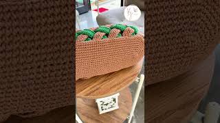 🥰 HARİKA OLDU 💯 ÖRGÜ ÇANTA YAPIMI  TIĞ İŞİ FARKLI ÇANTA  YENİ ÖRGÜ ÇANTA MODELLERİ crochetbag [upl. by Jacie461]