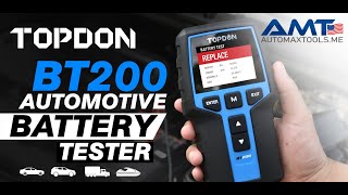 TOPDON Battery Tester BT200  No1 Choice For Battery Service Tools [upl. by At]