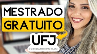 MESTRADO GRATUITO em EDUCAÇÃO com INSCRIÇÕES ABERTAS AGORA  UFJ  Mari Rel [upl. by Herriott904]