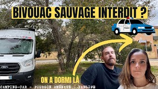 LA POLICE NOUS SORT DU LIT  BIVOUAC SAUVAGE INTERDIT  FOURGON AMÉNAGÉ CAMPINGCAR SARDAIGNE VAN [upl. by Theda]