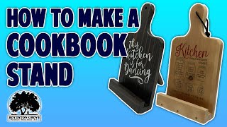 How to Make a Cookbook Stand  Easy DIY Woodworking Project [upl. by Vincelette]