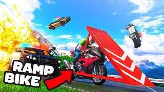 The First RAMP BIKE In The World In GTA5 RolePlay [upl. by Timothy]