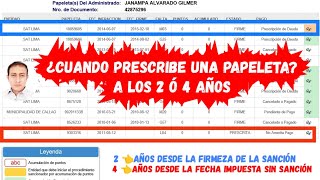 PRESCRIPCIÓN DE LA ACCIÓN YO EJECUCIÓN  COMO SABER LA FECHA EXACTA DE PRESCRIPCIÓN DE MI PAPELETA [upl. by Aliber]