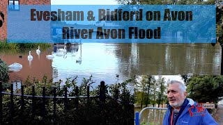 Evesham amp Bidford Upon Avon River Avon flood [upl. by Suoicerp]