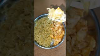 Maggi with scrambled eggs maggi scrambledeggrecipe eggmaggie eggrecipe foodshorts foodie like [upl. by Nairbo]