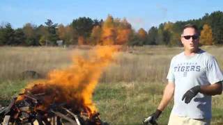 Making Biochar With Scrap Wood [upl. by Arrahs]