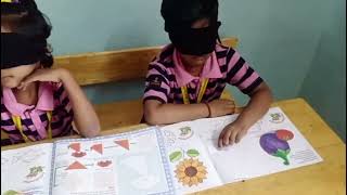 Rajas and Ranis grade 1Drawing using blindfold ASMThavalakuppam [upl. by Shultz]