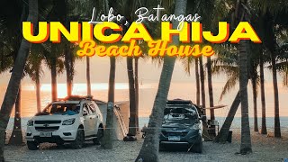 UNICA HIJA Beach House  Lobo Batangas  4K  BEACH CAMPING  SHINECRAVE TUNNEL TENT  Vlog 7 [upl. by Polito]