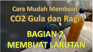 AQUASCAPE  CO2 DIY Gula dan Ragi Tutorial Detail  Bagian 2 [upl. by Sal]