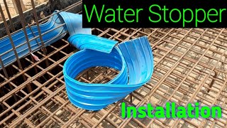 Water stopper Installation water Stopper Installation in swimming Pool part 8 waterstopper [upl. by Fidelio28]