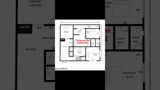 42×36 house plan3bhk pooja room with parking viralvideo home houseplan housedesign [upl. by Nnylahs]