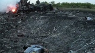 Journalist Bodies turned inside out at MH17 crash site [upl. by Nageet]