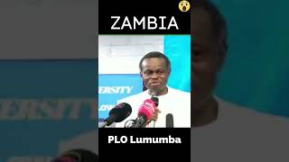 PLO Lumumba Speech about former Zambia president  Shorts [upl. by Wendel]