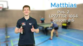 Matthias 1664 vs Juliette 1779  Tischtennis 2 Bezirksliga Chemnitz [upl. by Dicks]