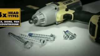 BlueTip Screwbolt Fastenings from DEWALT [upl. by Llenaj]